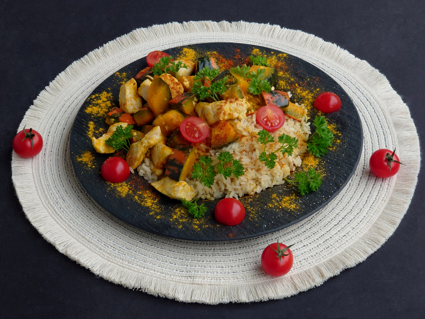 Geschnetzeltes mit Gemüse und Reis Foto &amp; Bild | food, gesund, gemüse ...