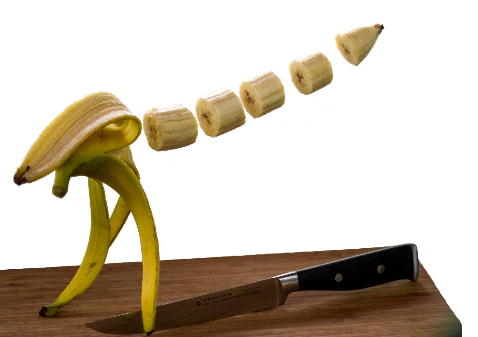 geschnittene Banane
