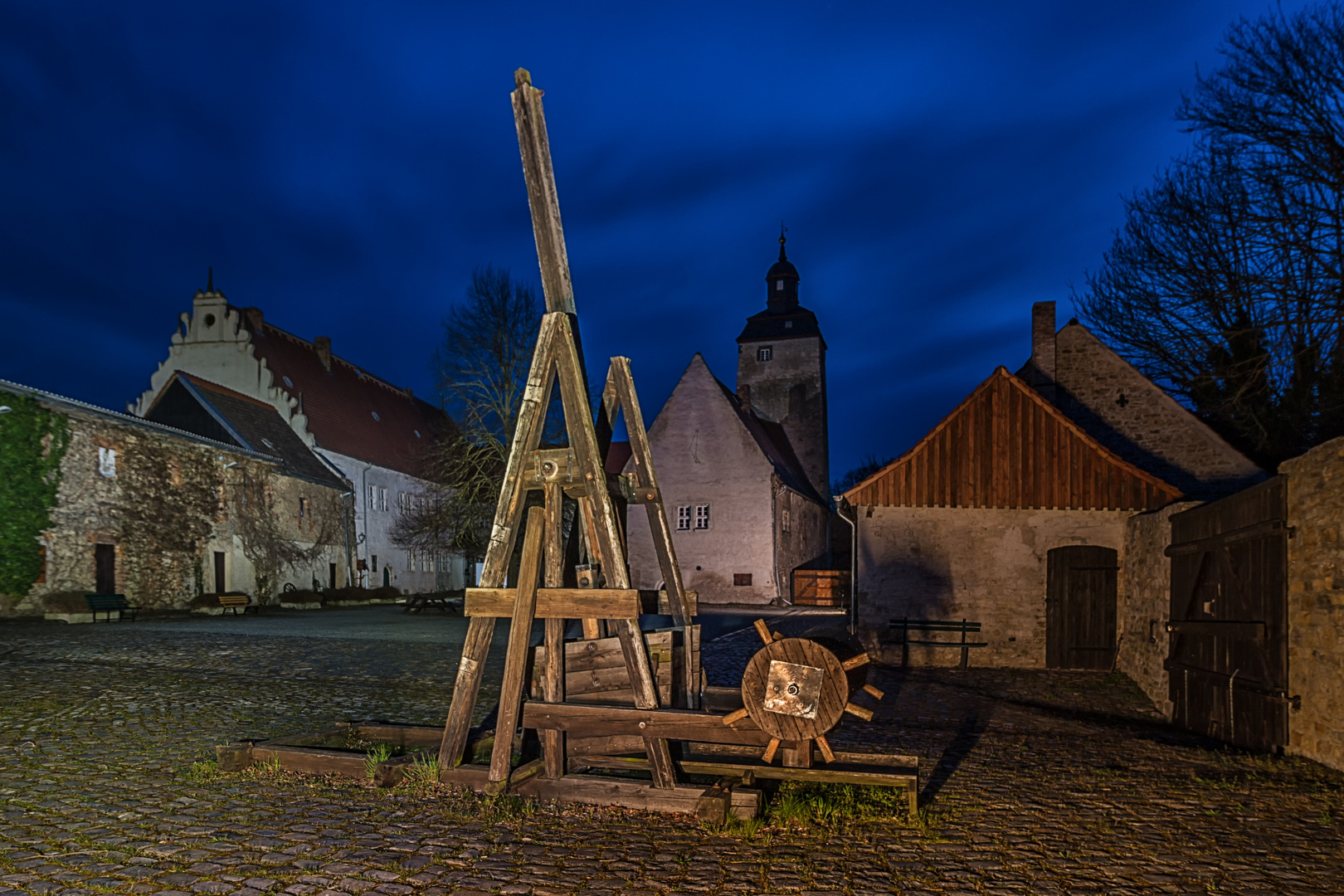 Geschosswerfer aus dem Mittelalter