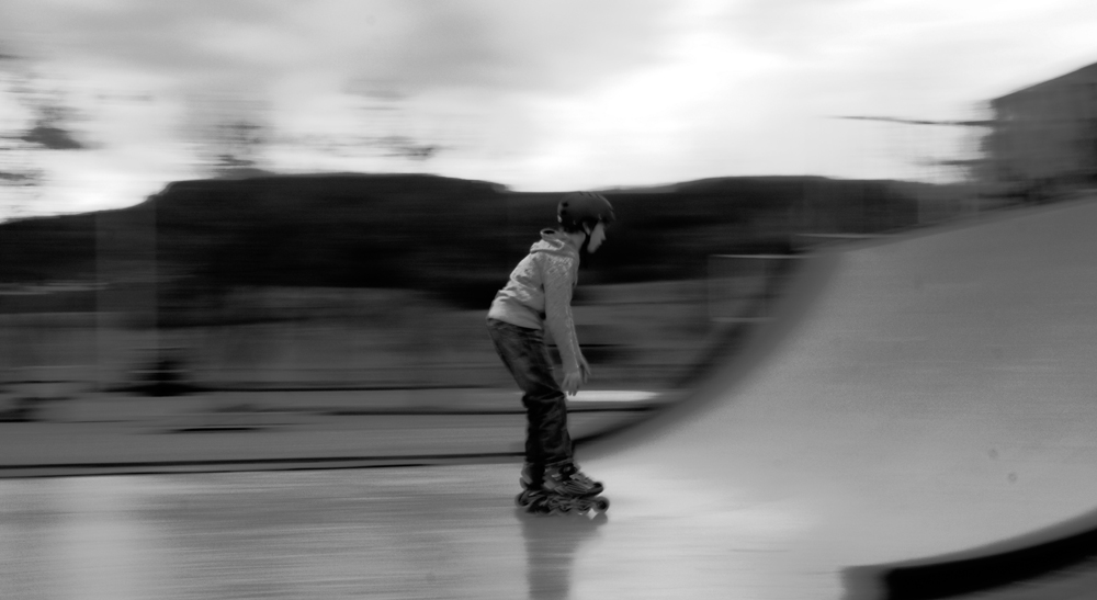 Geschwindigkeit in der Half Pipe