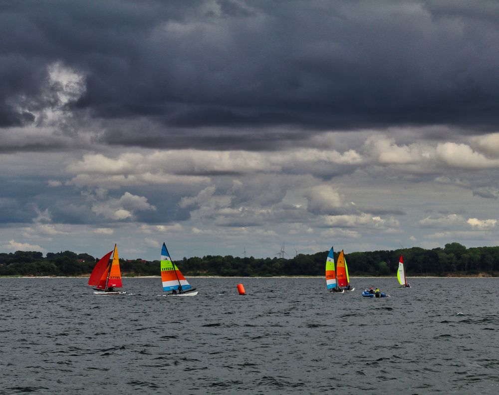 Gesegelt wird bei jedem Wetter