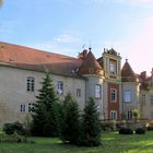 Gesehem und Schluss: Schloss Meyenburg rückseitig ...