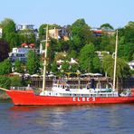 Gesehen im sonnigen Hamburg - Feuerschiff