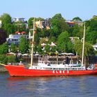 Gesehen im sonnigen Hamburg - Feuerschiff