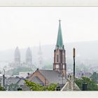 gesehen Von Nutzenberg, über Arrenberg, Johannisberg (Südstadt) in Nebel