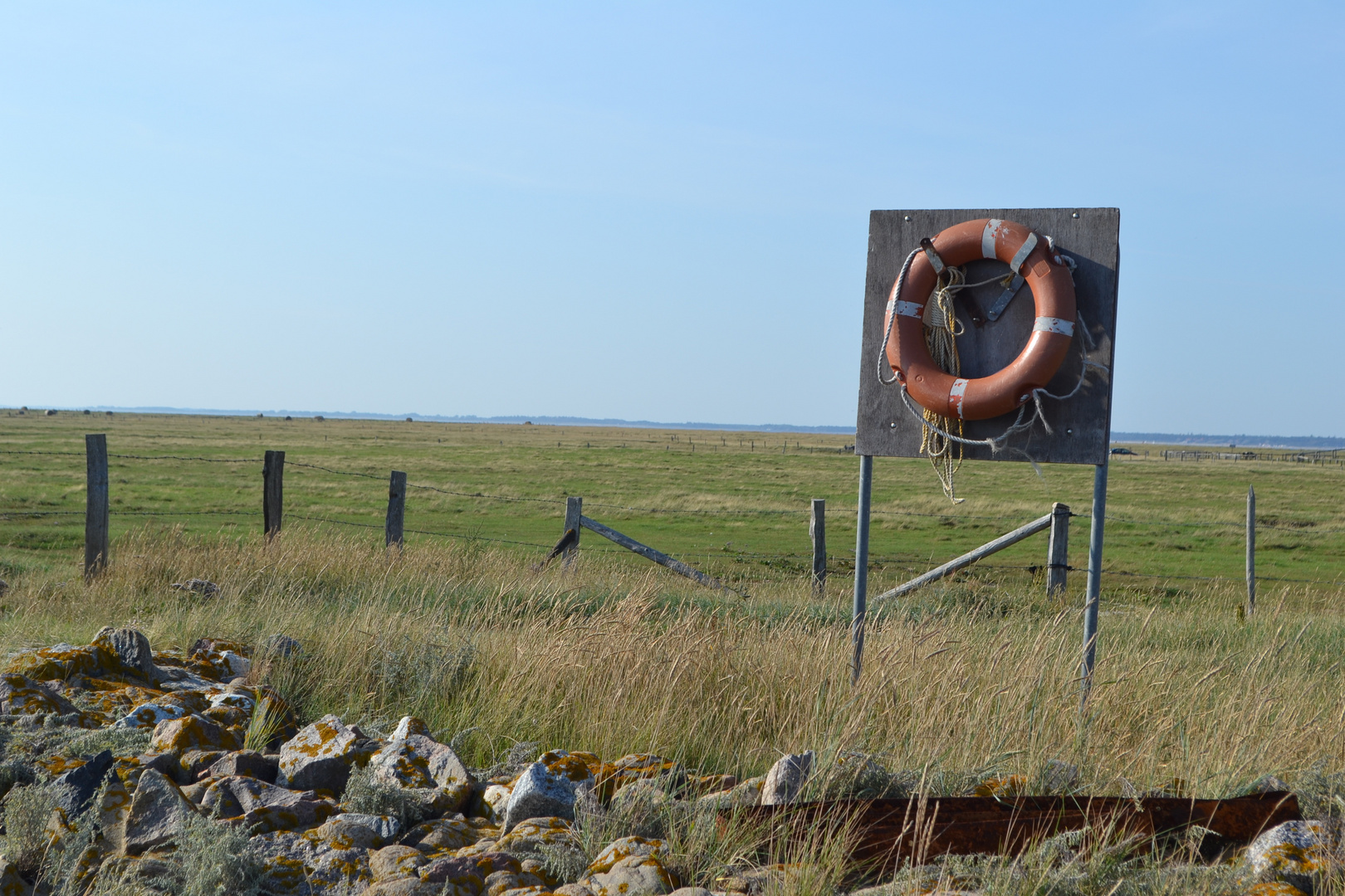 Gesicherter Badestrand 