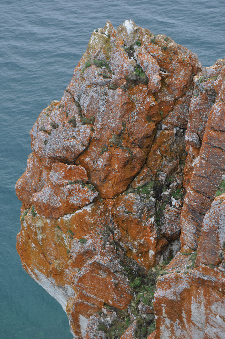 Gesicht - Steinformation auf der Insel Olchon, Baikalsee, Russland