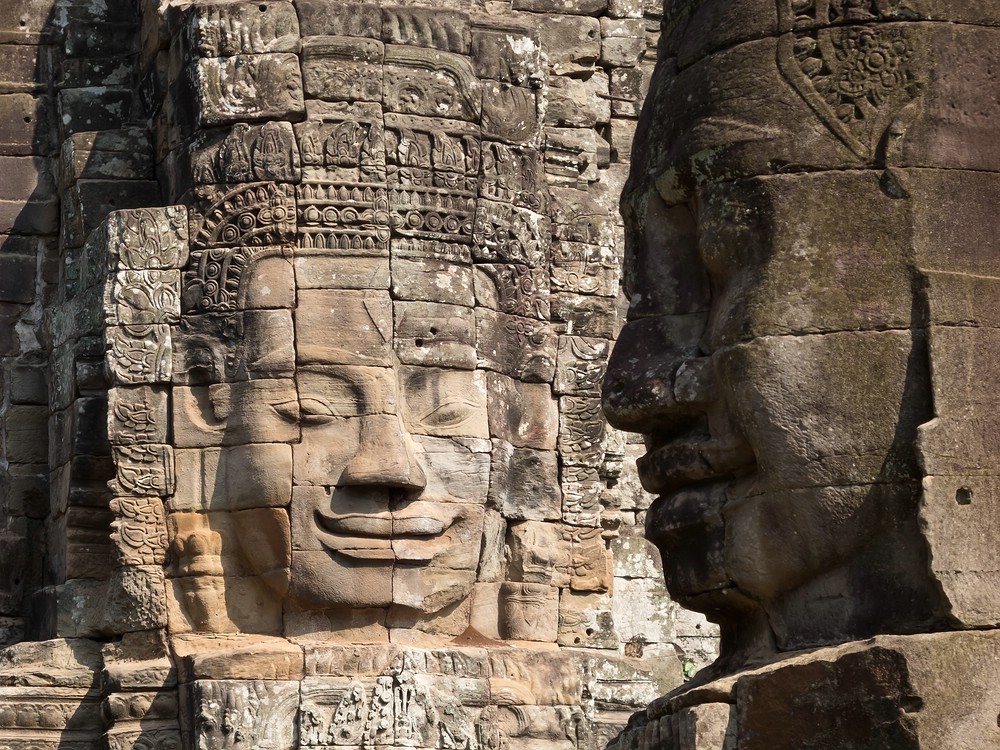 "Gesichter" im Bayon-Tempel