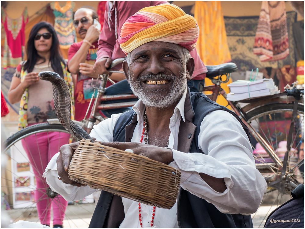 gesichter indiens: der schlangenbeschwörer.....