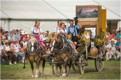 Gespann Schwarzwälder mit Aussteuerwagen