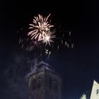 Gespenstischer Bad Hersfelder Kirchturm- Lullusfest- Feuerwerk