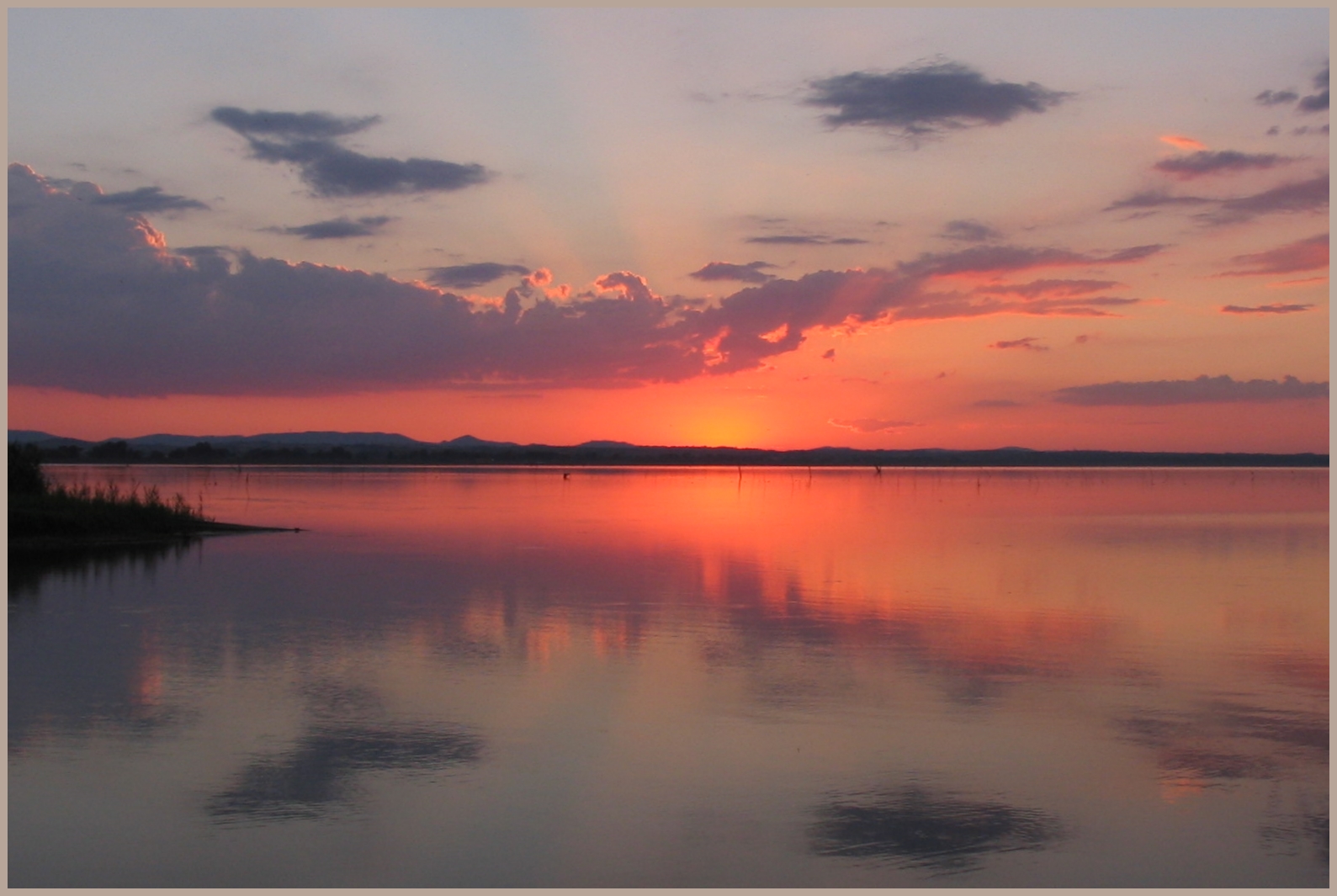 Gespiegelt - Abend am See