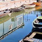 Gespiegelt im Hafen von Valdemarsvik........