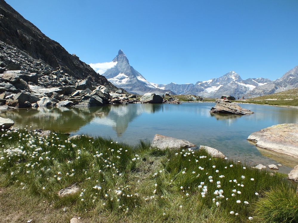 Gespiegelt im Riffelsee