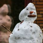 Gespiegelt ... kurzlebiger Schneemann ...