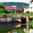 Gespiegelte Impressionen aus dem Garten des Vincent-Krankenhaus in Heilbad Heiligenstadt