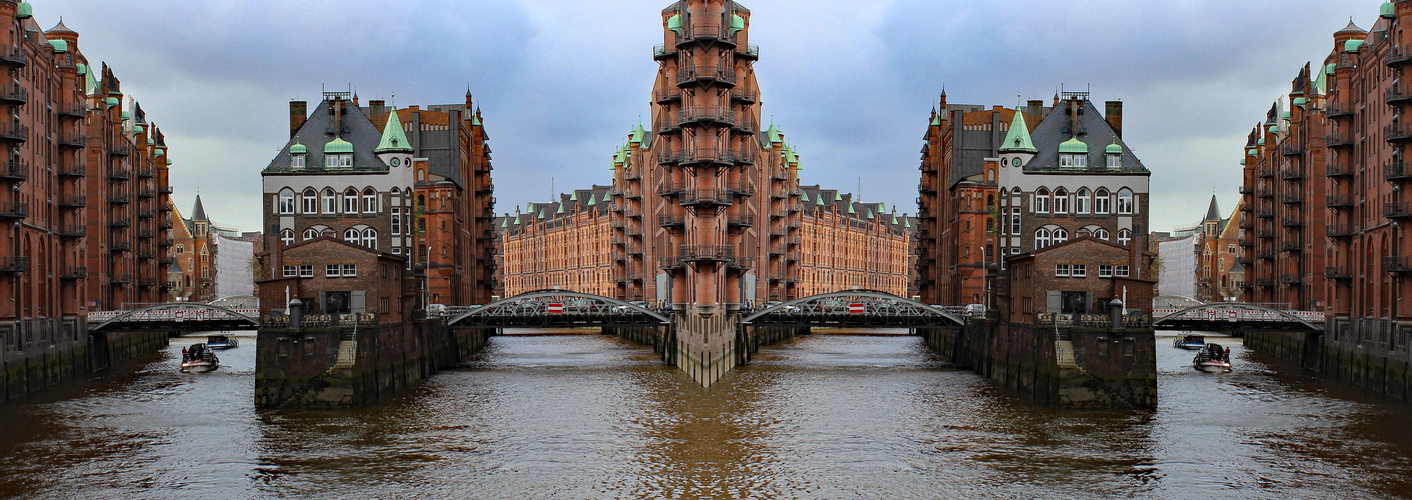 Gespiegelte Speicherstadt