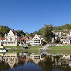 Gespiegelte Stadt Wehlen