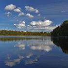 Gespiegelte Wolken auf dem Küchensee....