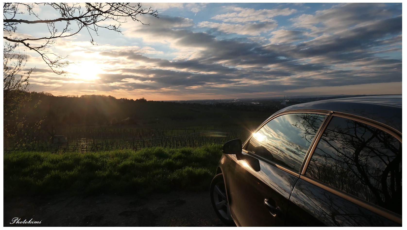 Gespiegelter Sonnenaufgang