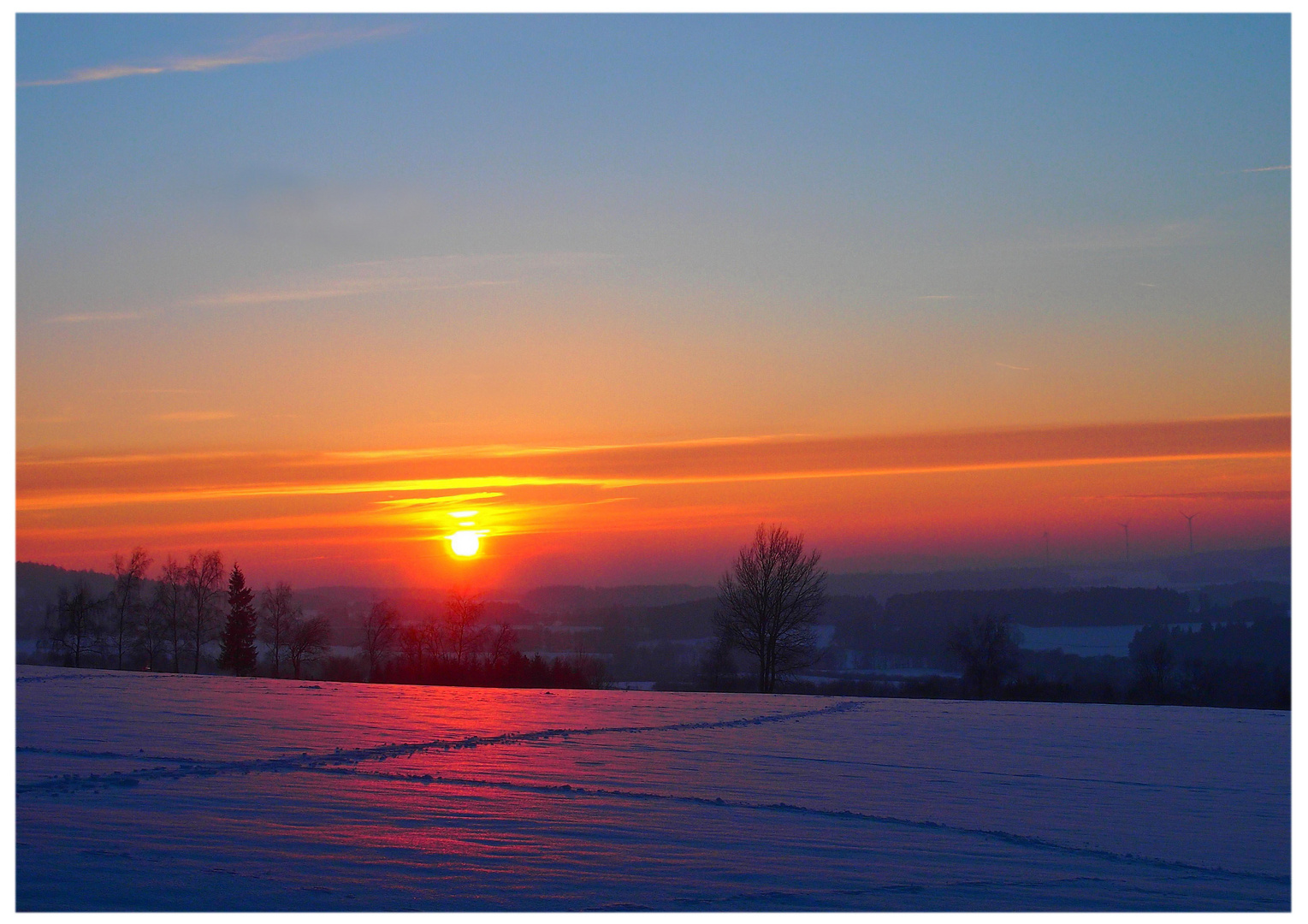 Gespiegeltes Abendrot