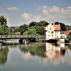 Gespiegeltes Kraftwerk in Sigmaringen 