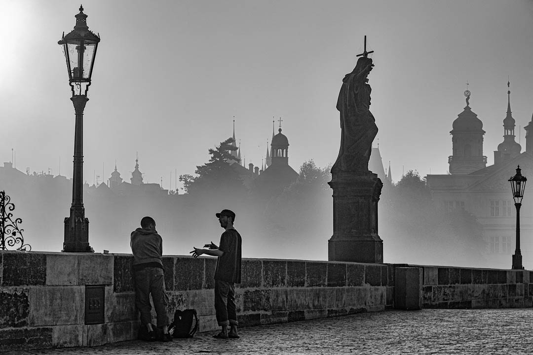 Gespräch am Morgen.