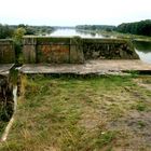 Gesprengte Oderbrücke - Zugang von polnischer Seite