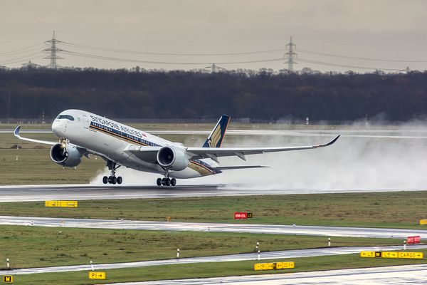 Gestartet wird auch bei Regen  