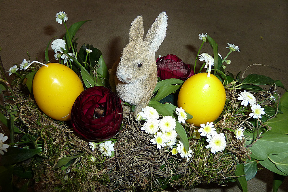 Gesteckformen zu Ostern...