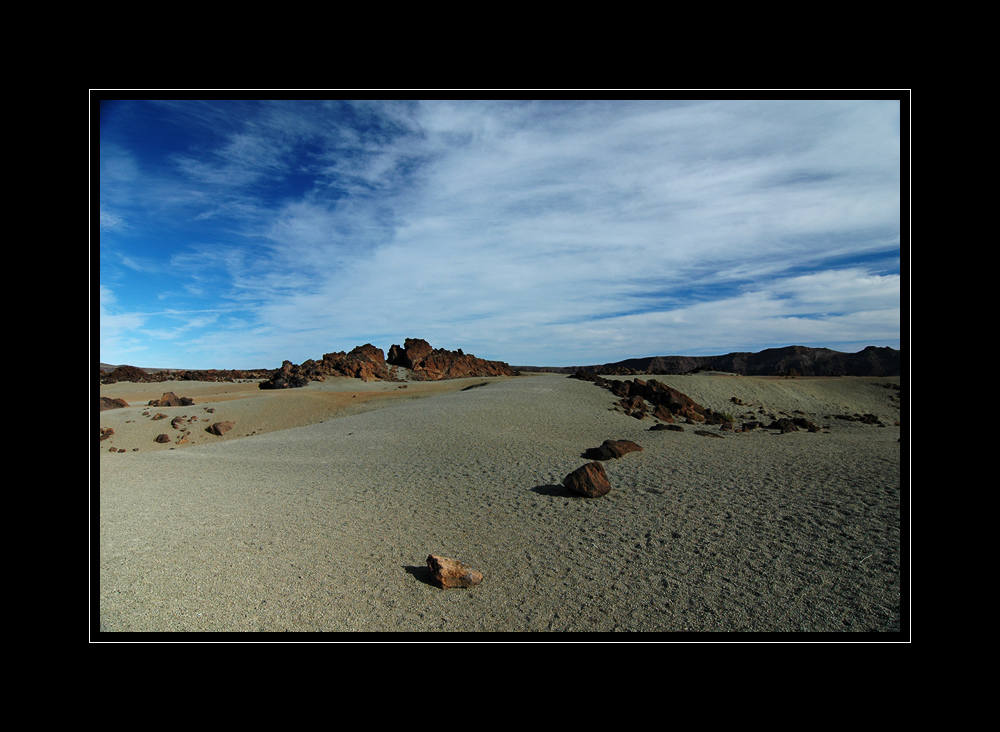 Gesteinsbrocken am Fuße des Teide