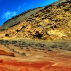 Gesteinsformationen bei El Golfo auf Lanzarote