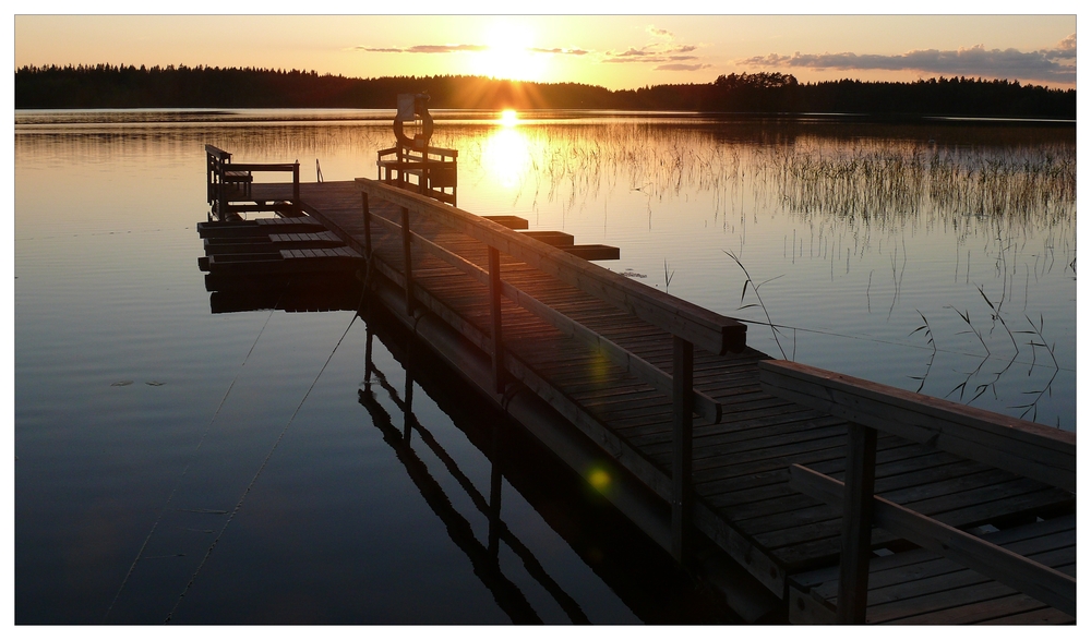 Gestern Abend am Joutsijärvi