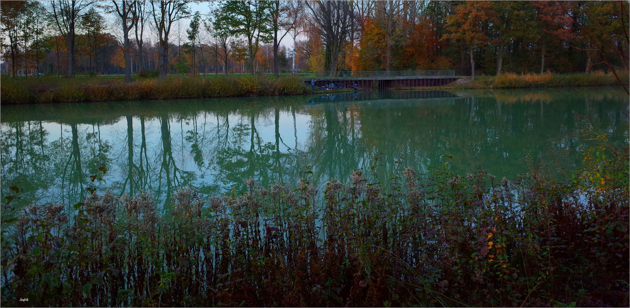 gestern Abend am Kanal