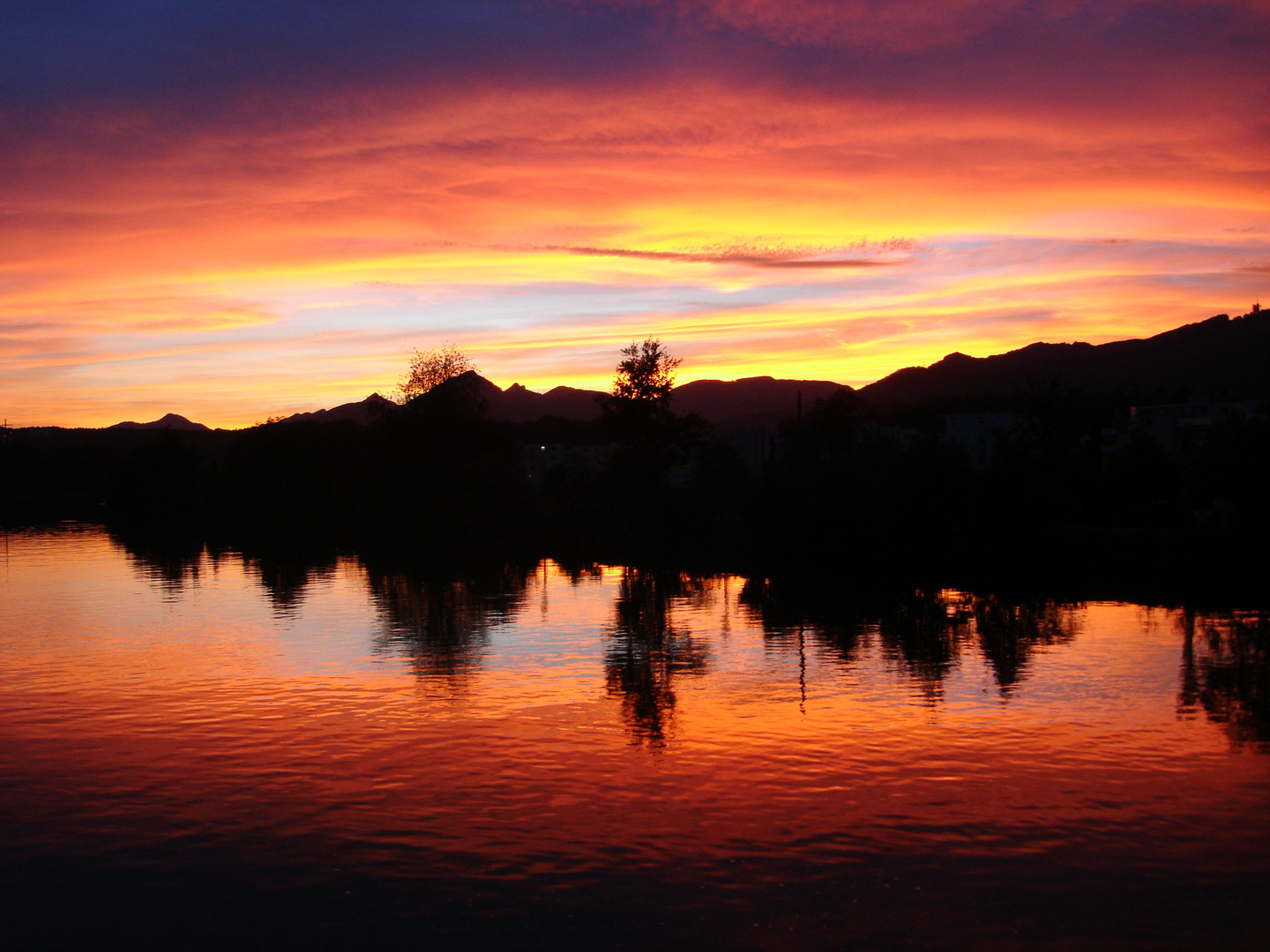 gestern abend an der Aare