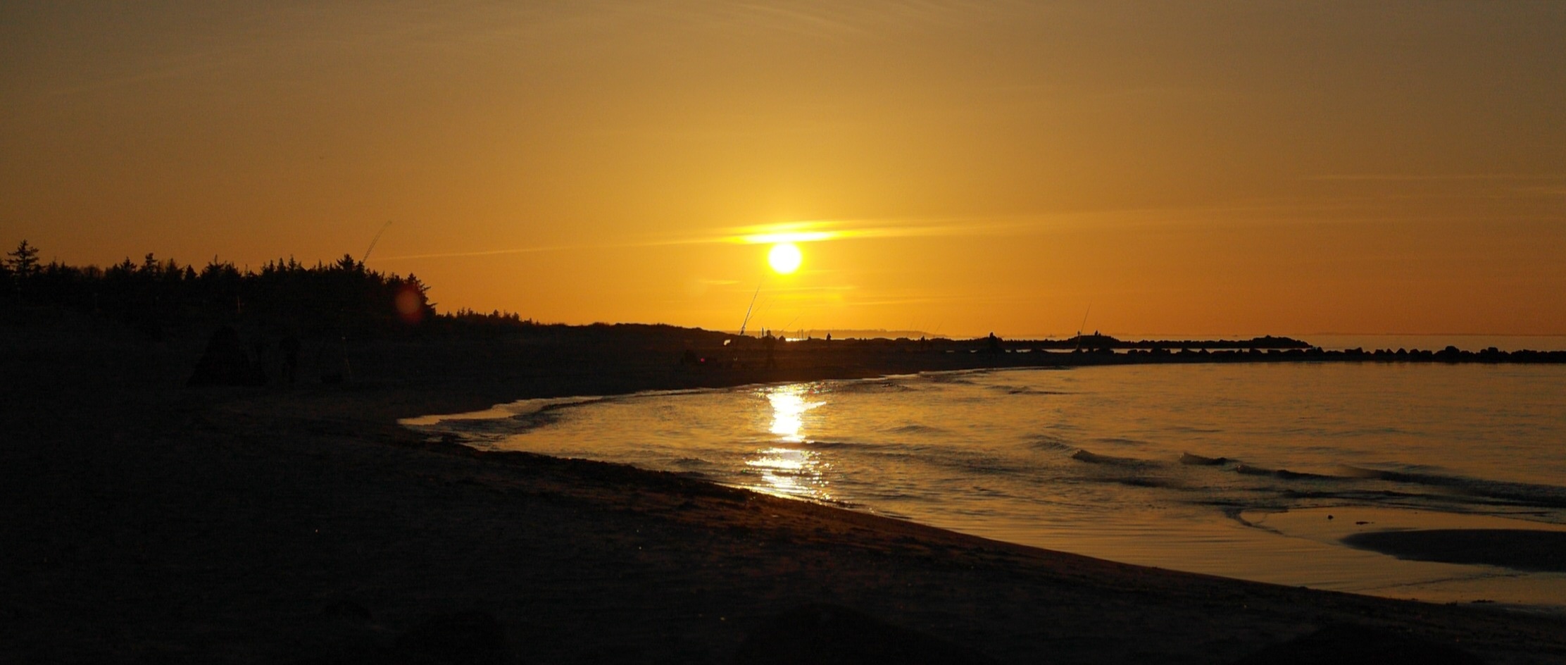 Gestern Abend an der Ostsee