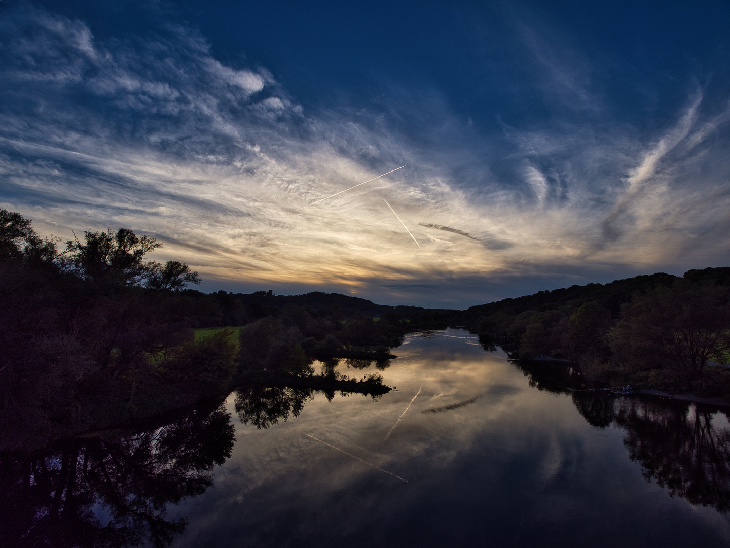 Gestern Abend an der Ruhr