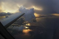 Gestern Abend - Anflug auf Rotterdam