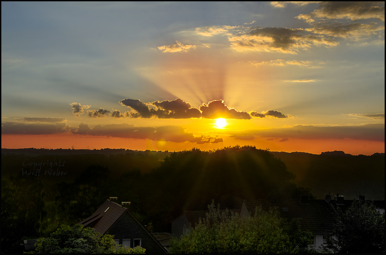 Gestern Abend über Radevormwald