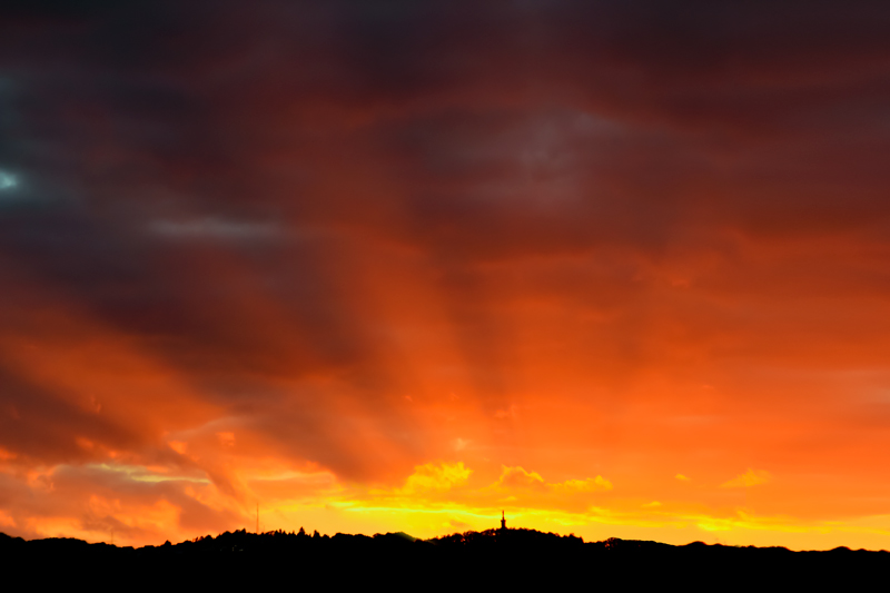 Gestern Abend über Trier