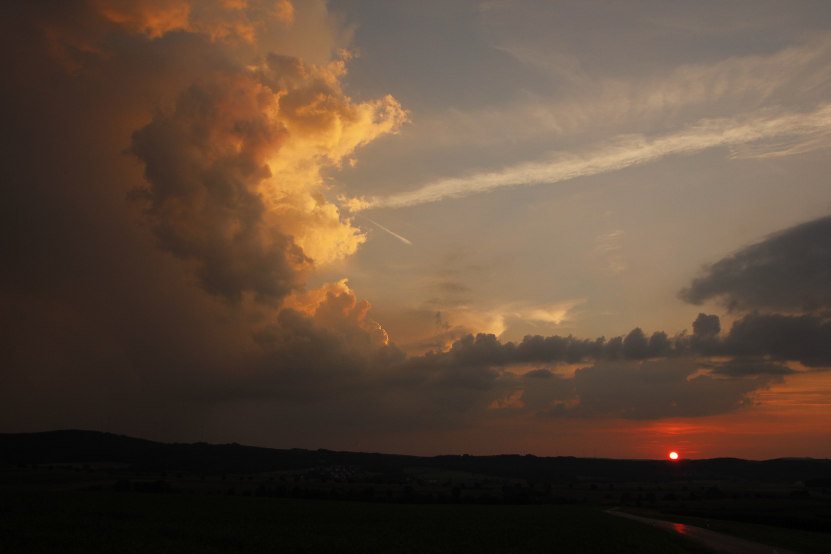 gestern abend vor dem Gewitter