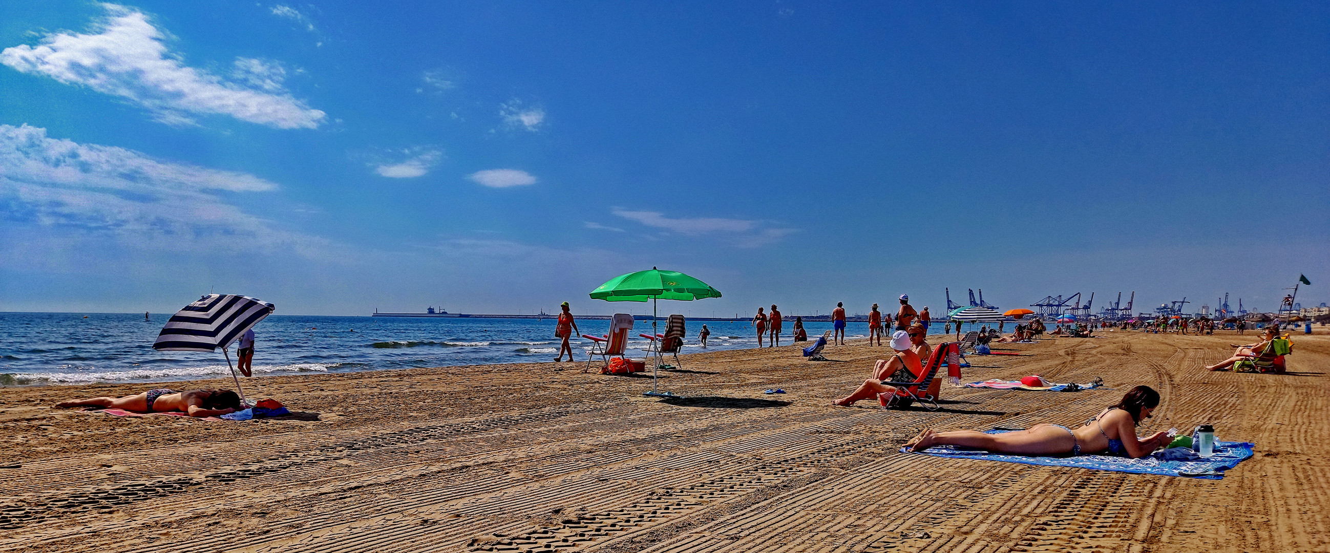 Gestern am Malvarrosa Strand in Valencia