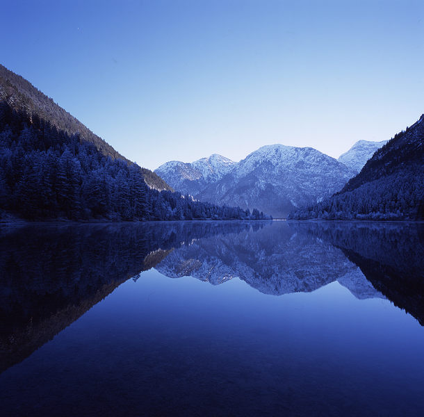 gestern am Plansee in Österreich mit Weitwinkelobjektiv