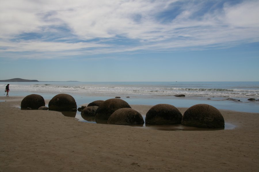 Gestern bei den Moeraki Boulders