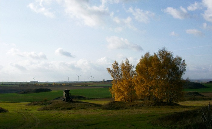 Gestern Bergbau, heute Felder