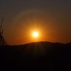 Gestern der Vollmond - heute den Sonnenuntergang