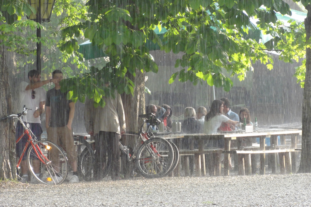 Gestern in einem bayrischen Biergarten;-)