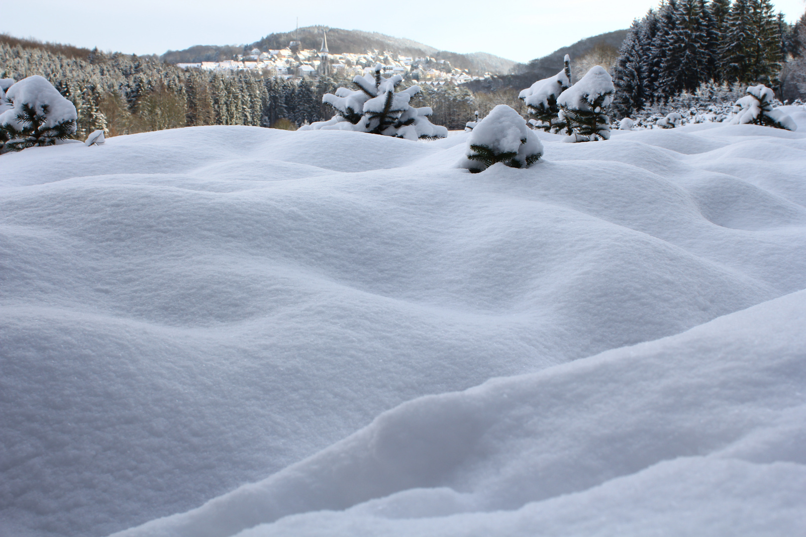 Gestern ...lag Oerlinghausen noch im Schnee