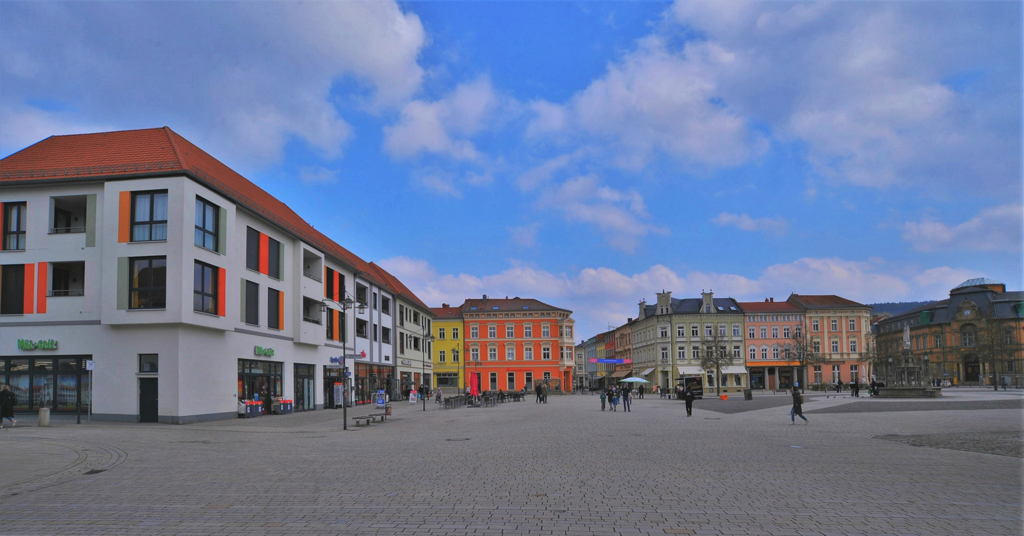 gestern mit der Nikon D4 in Meiningen, der Marktplatz