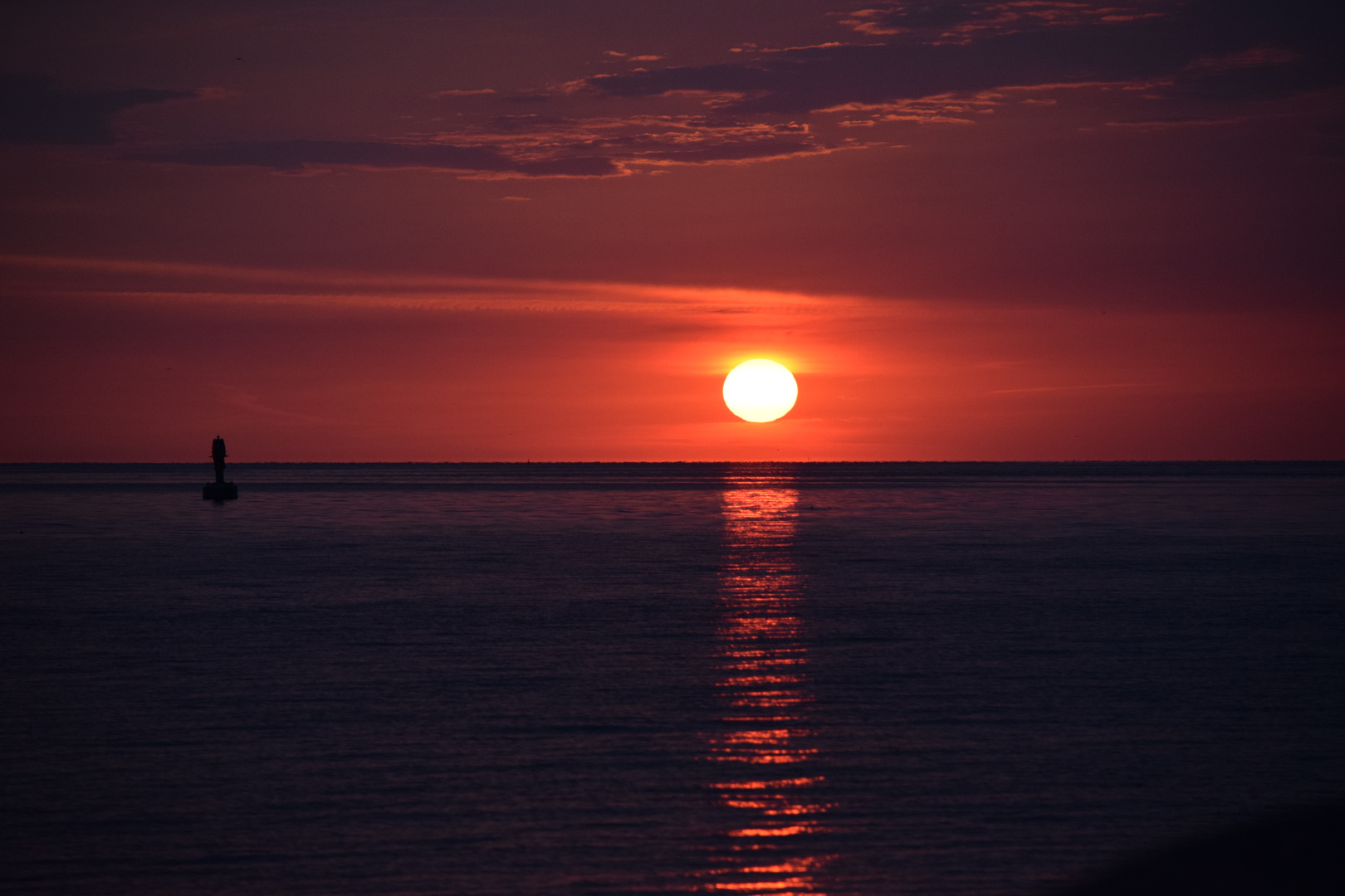 Gestern Morgen in Travemünde um halb sechs